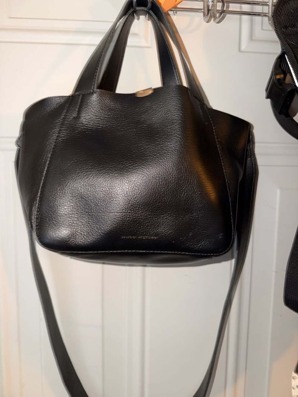 Minor History The Little Times Tote Black Leather Bag